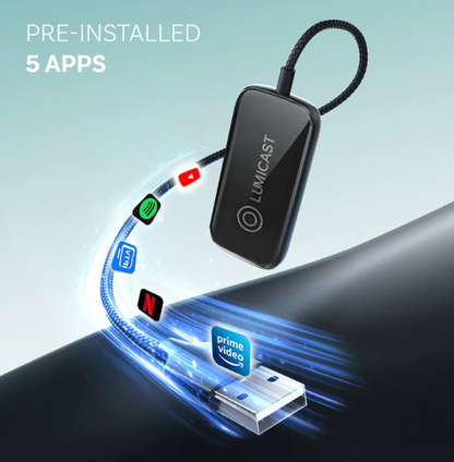 LumiCast™ AI Wireless Car Adapter