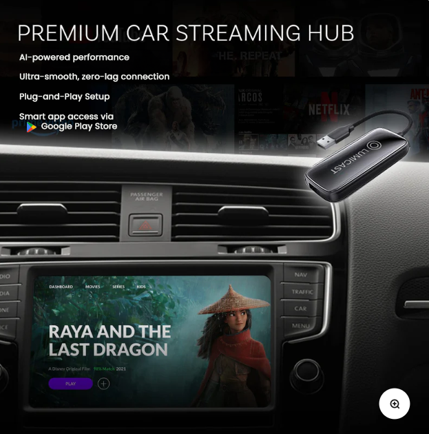 LumiCast™ AI Wireless Car Adapter